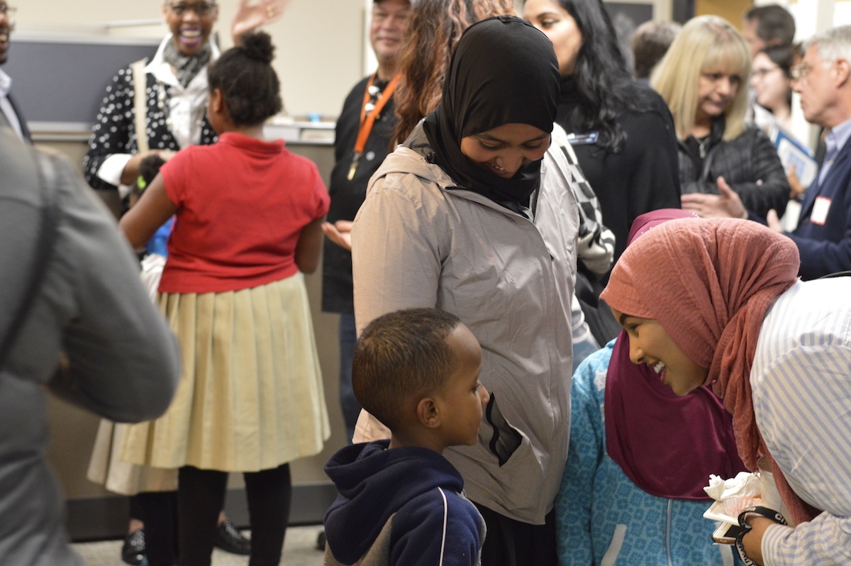 Guests of all ages at the open house